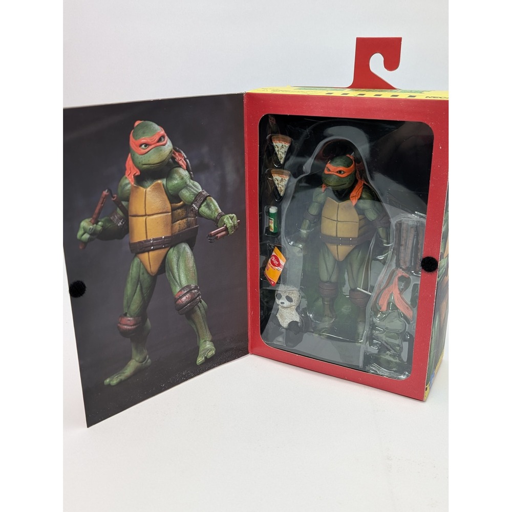 NECA TMNT Michelangelo 1990 Movie Ultimate Action Figure 35th Anniversary New